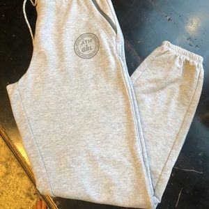 Athleta girl sweatpants gray size 14.
